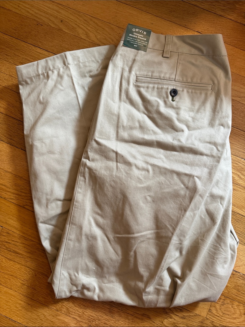Orvis Men's Tan Chinos - Classic Straight Fit